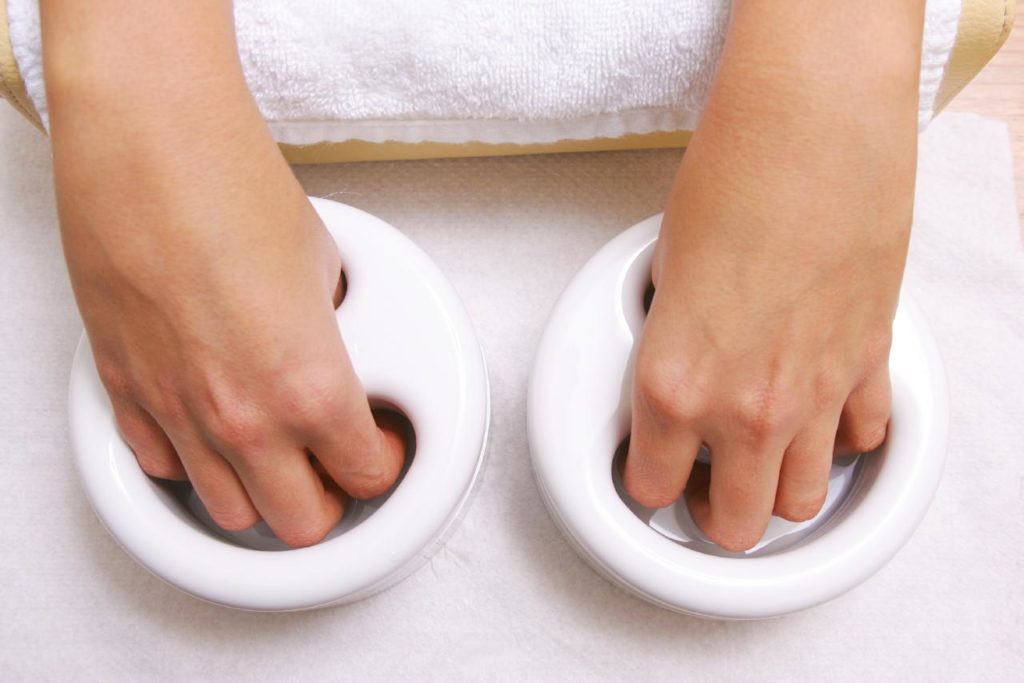 caliente de la manicura